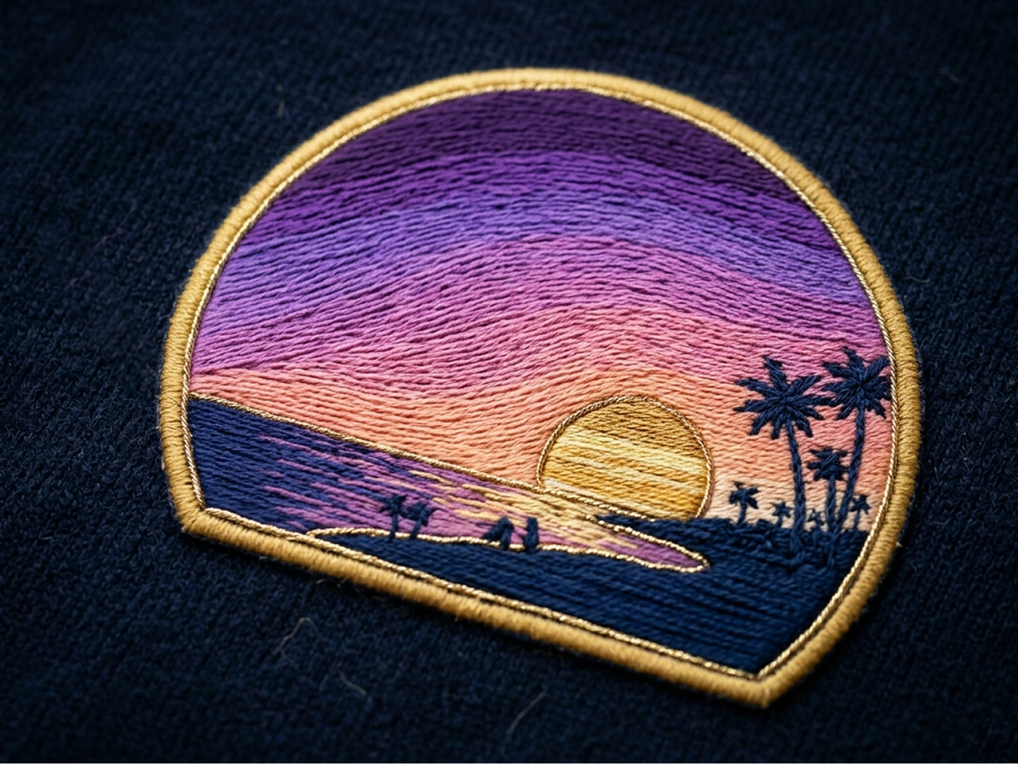 Gradient Embroidery sample